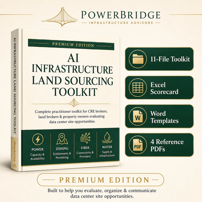 AI Infrastructure Land Sourcing Toolkit Premium Edition — PowerBridge