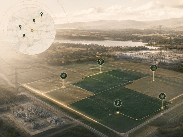 Developer market need — aerial land parcels and substation infrastructure